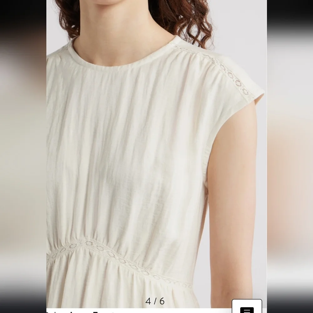 Treasure & Bond Cream Midi Dress Size Small Nwot.